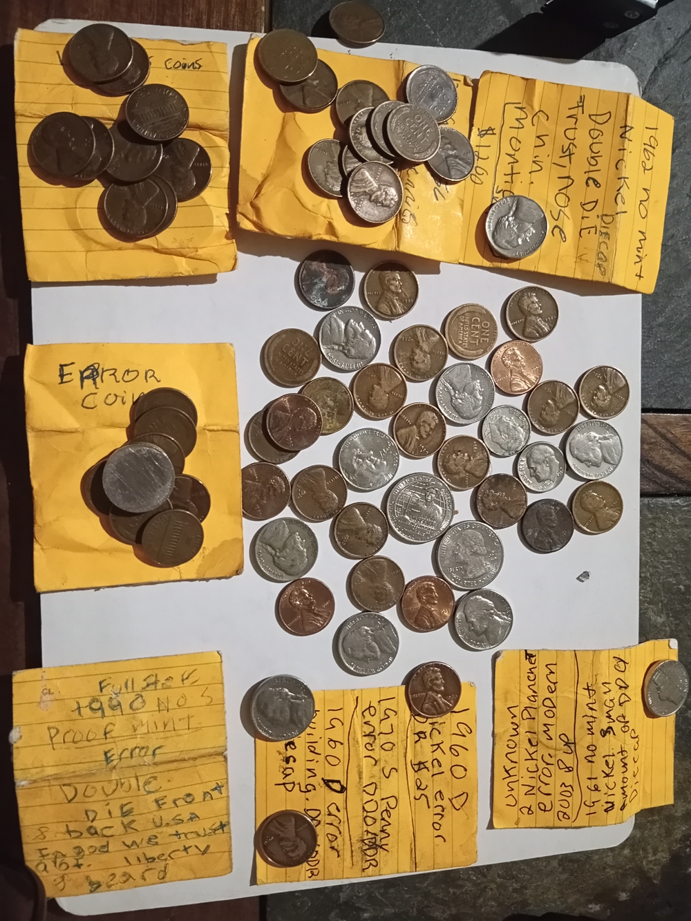 Assorted Mixed Coins Collection.Like Coins,Write Me Year,Mint,Type Or Errors.